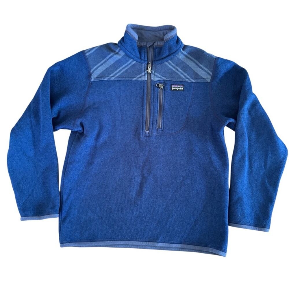 Patagonia Boys’ Better Sweater Fleece 1/4 Zip Neck Size M (10)